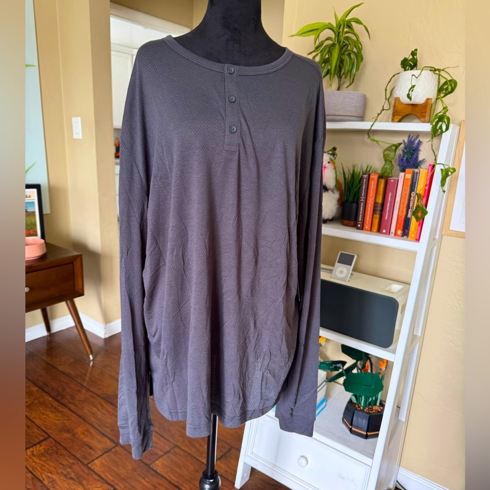 Gray Mesh Longsleeve